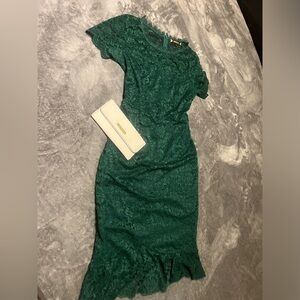 dress rarely used fabric detailed in delicate lace